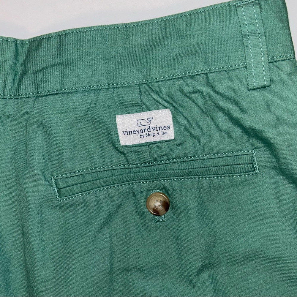 NWT Vineyard Vines Club Short men’s flat front 9” chino‎ shorts, green size 30 - Picture 9 of 9